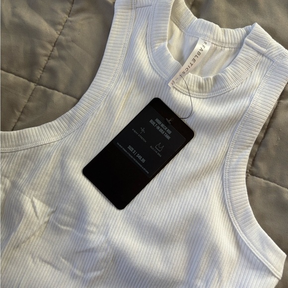 Fabletics White Ribbed Tank - Picture 2 of 2